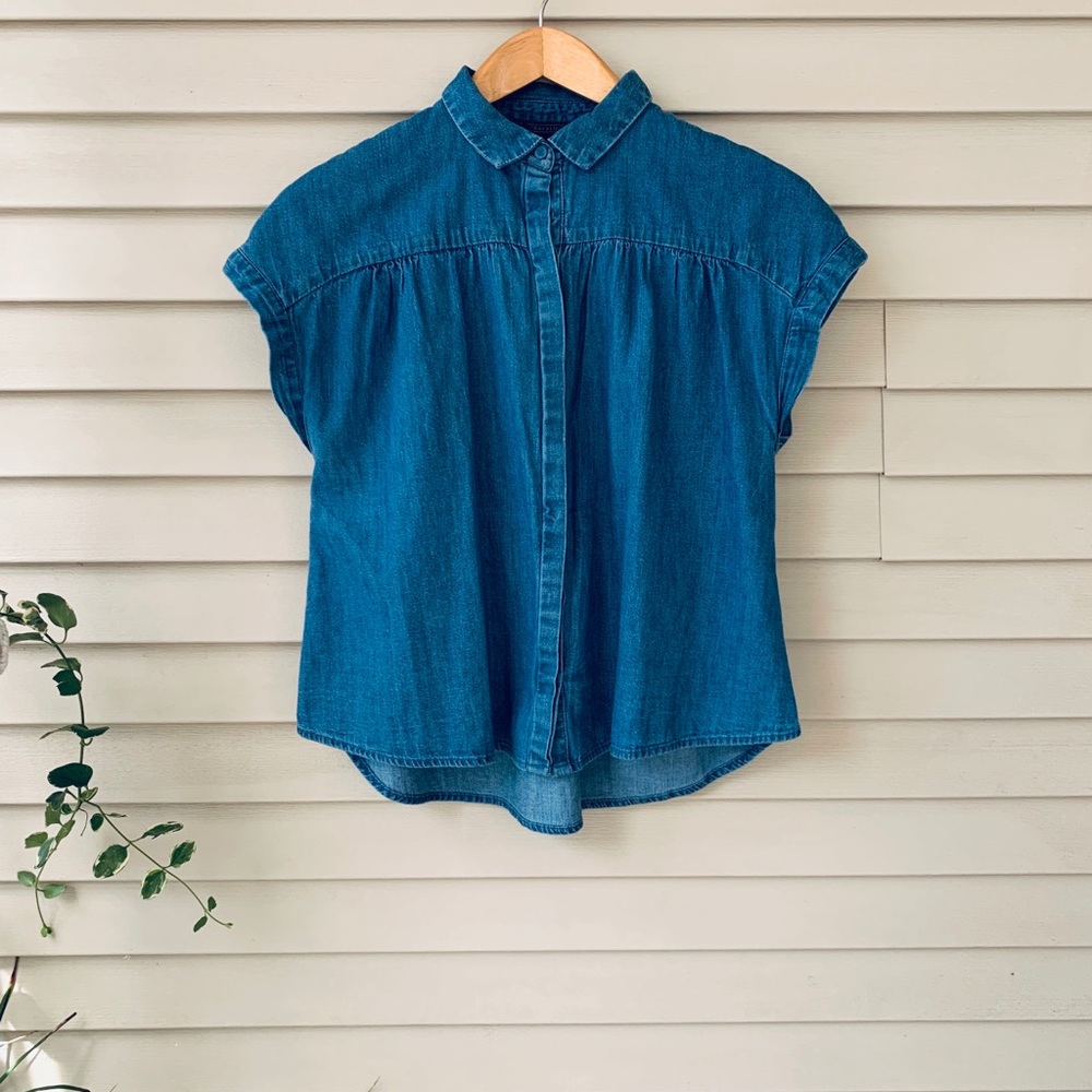 Zara denim top